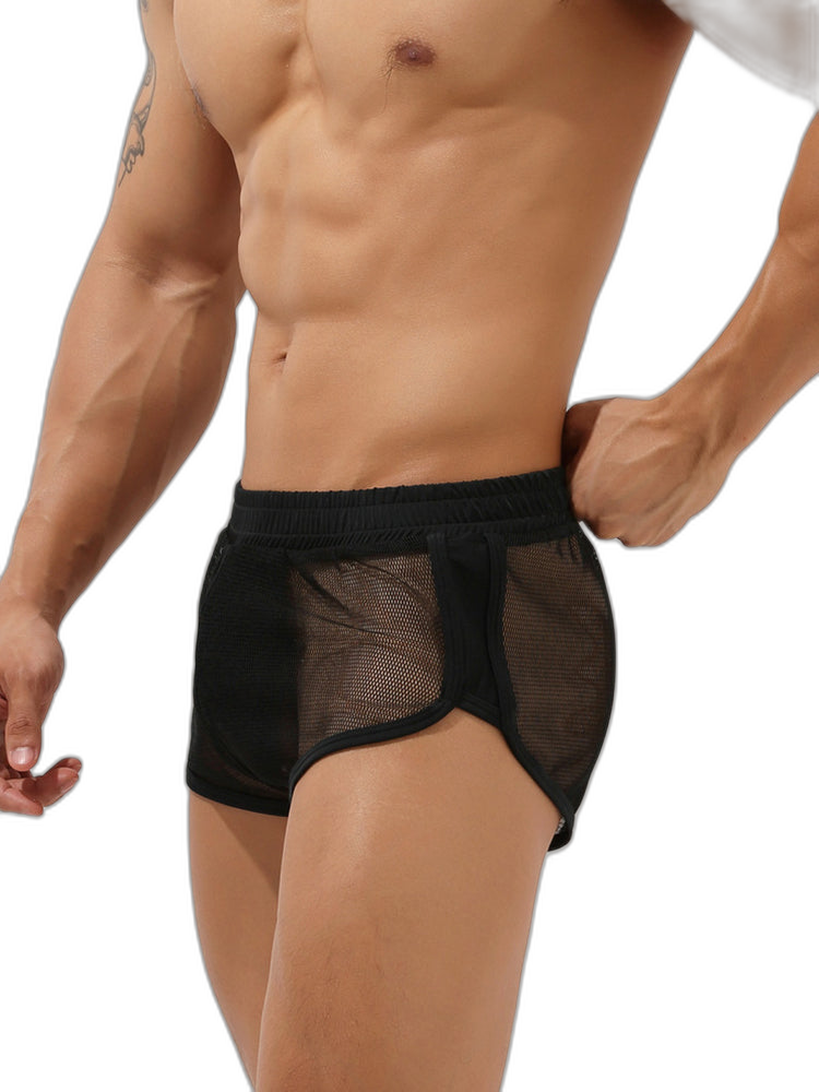 Men’s Sexy See Through Mesh Boxer Shorts