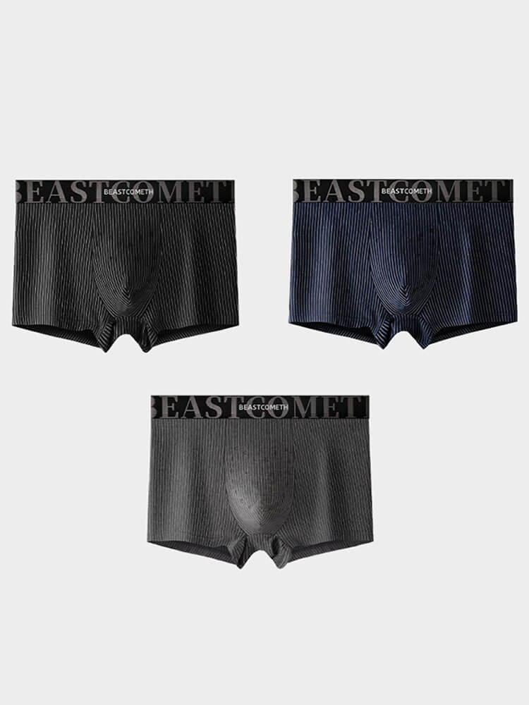 Men's Antibacterial Massage Cotton Boxer Briefs