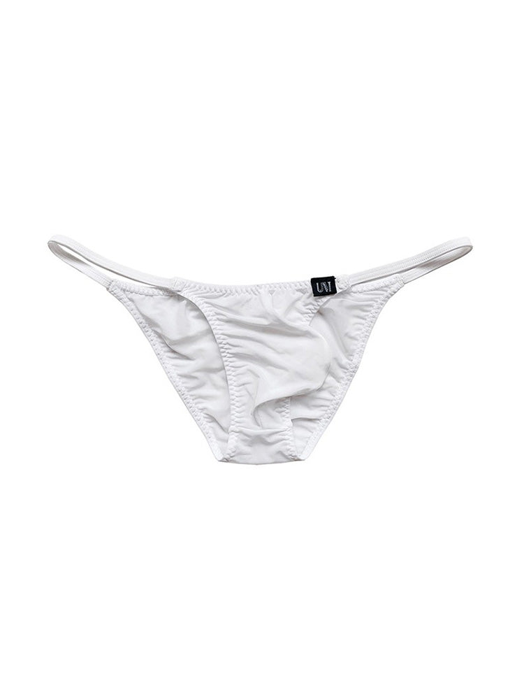 Men's Solid Color Thin Semi Transparent Briefs