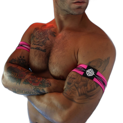 Breedwell Circuit Breaker Armbands Neon Pink