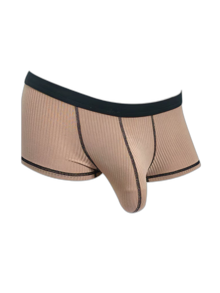 3 Pack Men's Ultra-Thin Cooling Large Supportive Pouch Breathable Low-Rise Trunks