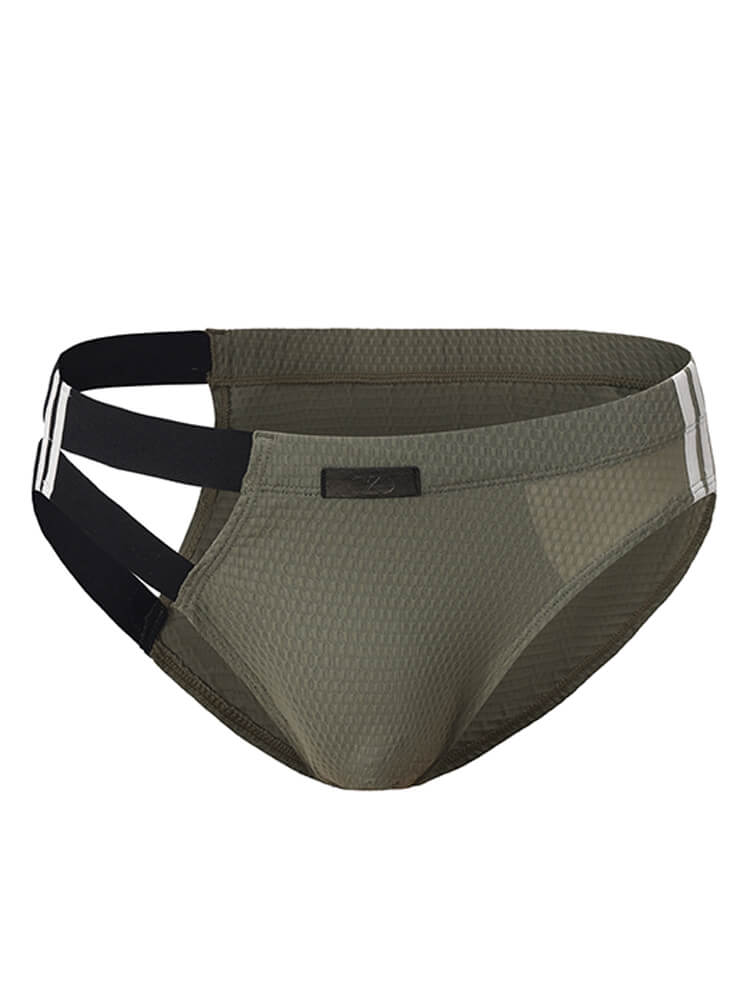 Men's Sexy Openwork Sports Antibacterial Briefs