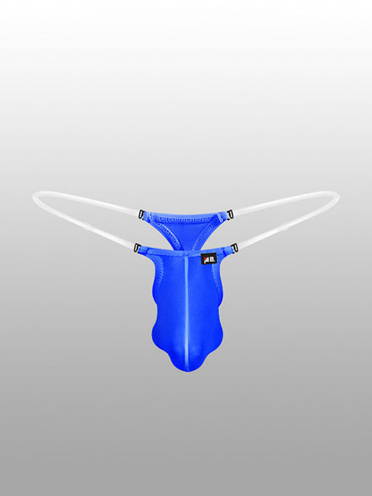 Men's Sexy Transparent Belt High Elastic Thong