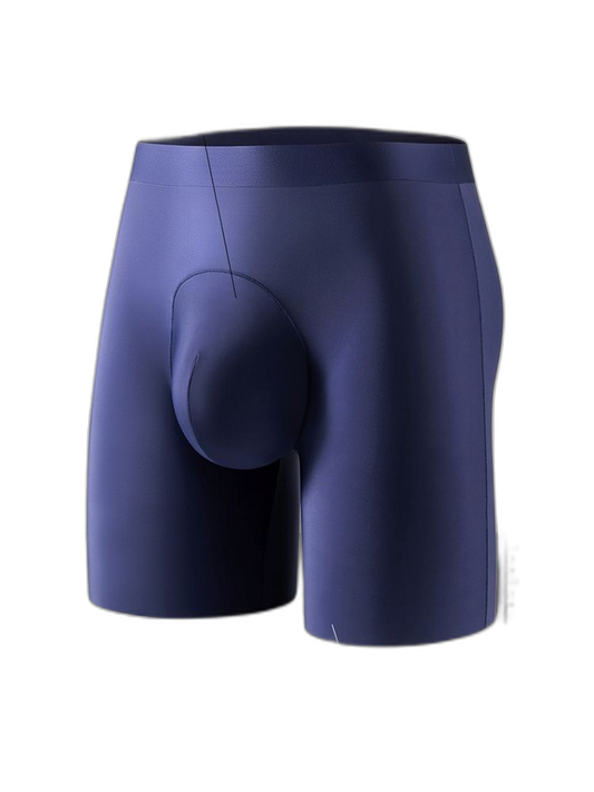 2 Pack Men's Ice Silk Anti-Chafing Quick-Dry Seamless Midway Briefs