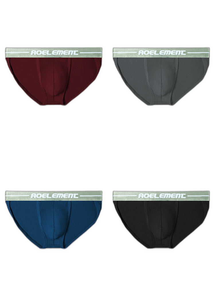 4 Pack Men's Sexy Bikini Brief Style Pouch Underwear