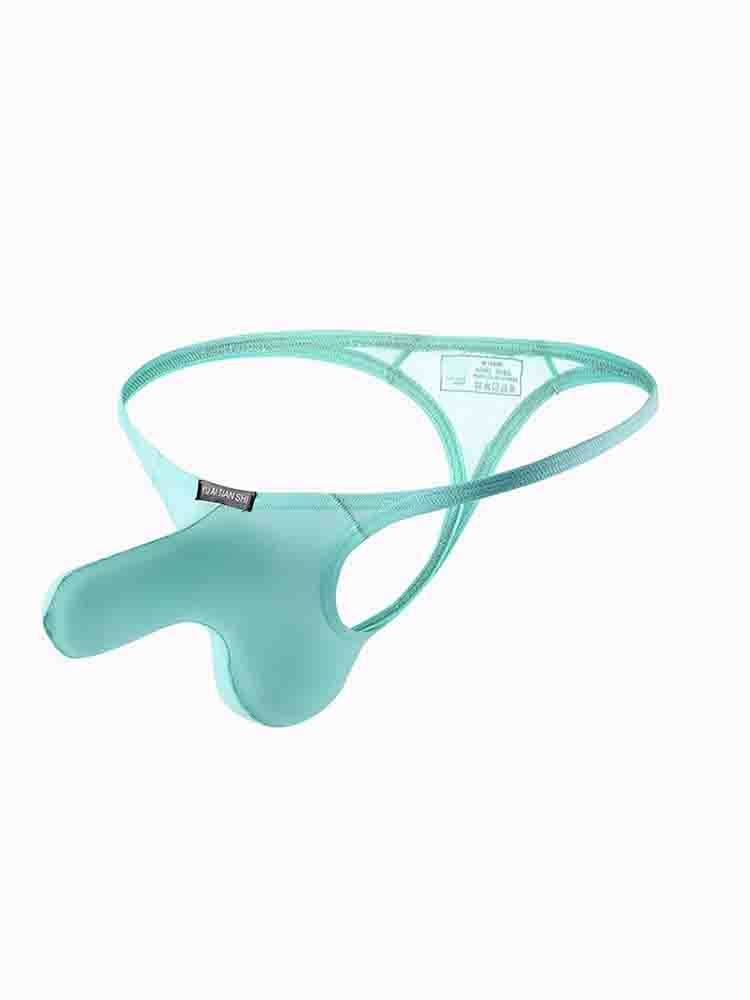 Men's Low Waist Ice Silk Elephant Trunk Thong