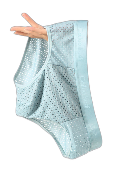 4 Pack Breathable Ice Silk Antibacterial Men's Briefs