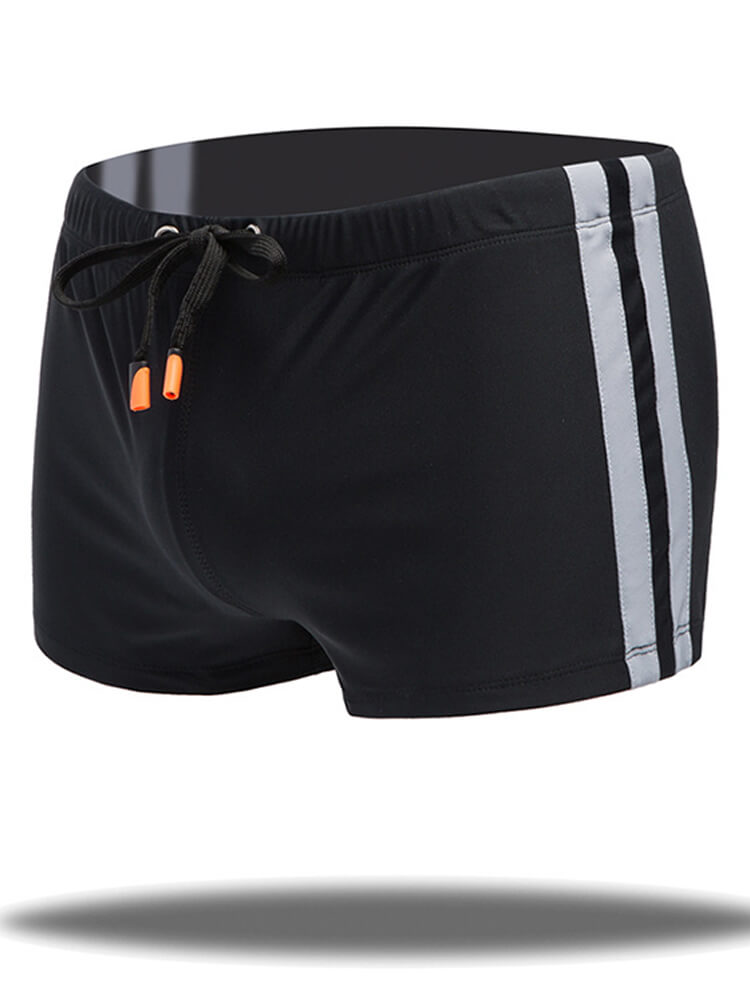Men's U-Bulge Pouch Loose Drawstring Swim Trunks