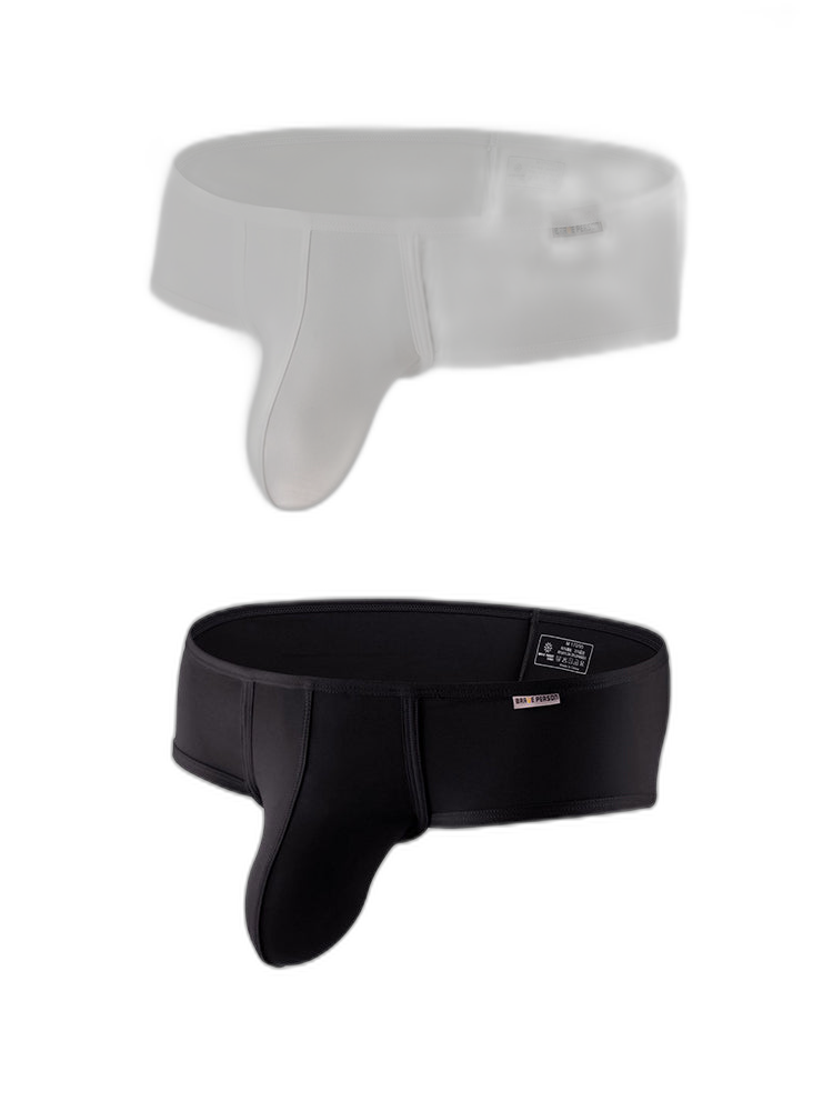 2 Pack Men's 3D Pouch Low-Rise Slim-Fit Trunks