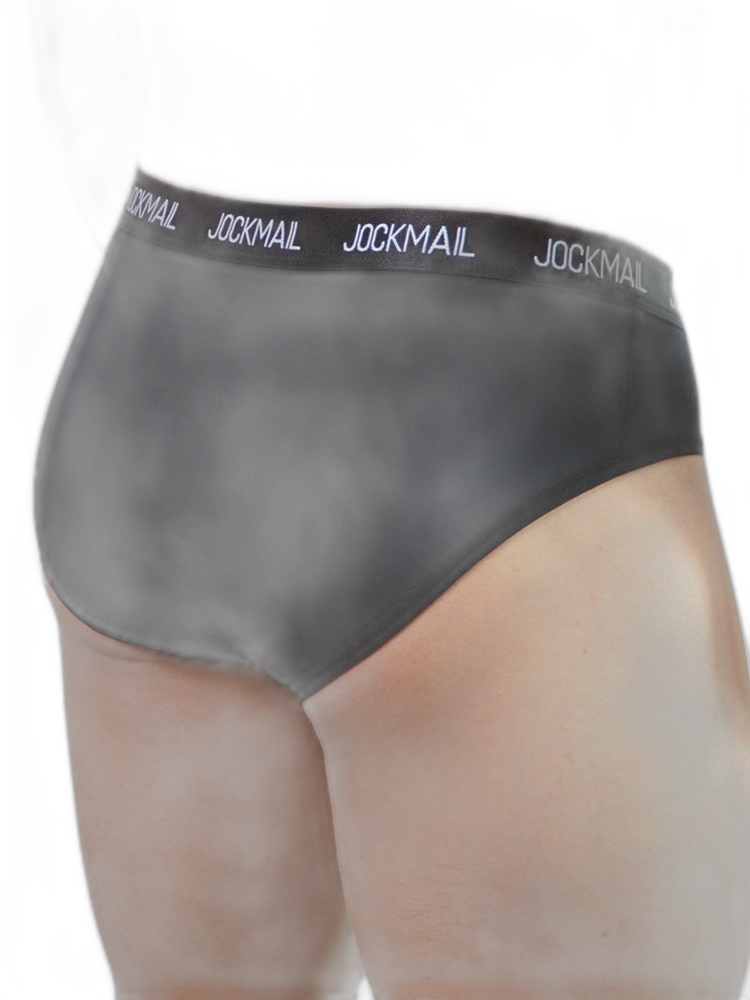 2 Pack Men's Sporty Letter Print Supportive Low-Rise Ice Silk Skin-Friendly Bikini