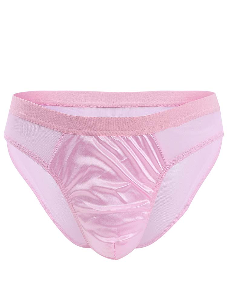 Men's Solid Color Sheer Gauze Briefs