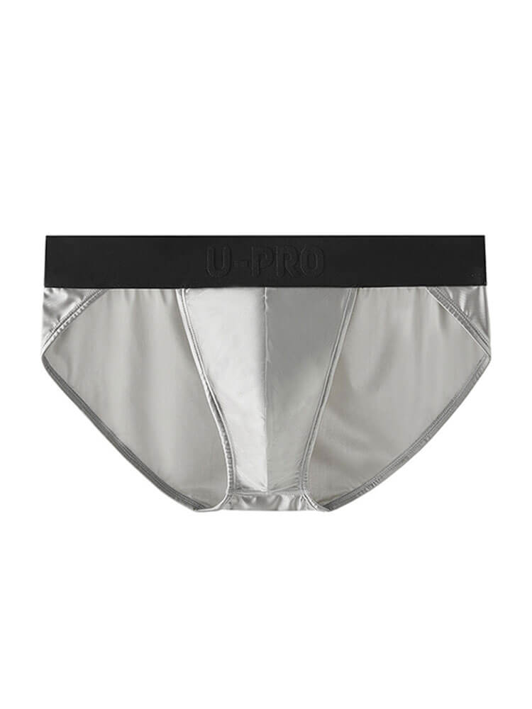 Men's Sexy Silk Ultra-Thin High-Slit Elastic Briefs