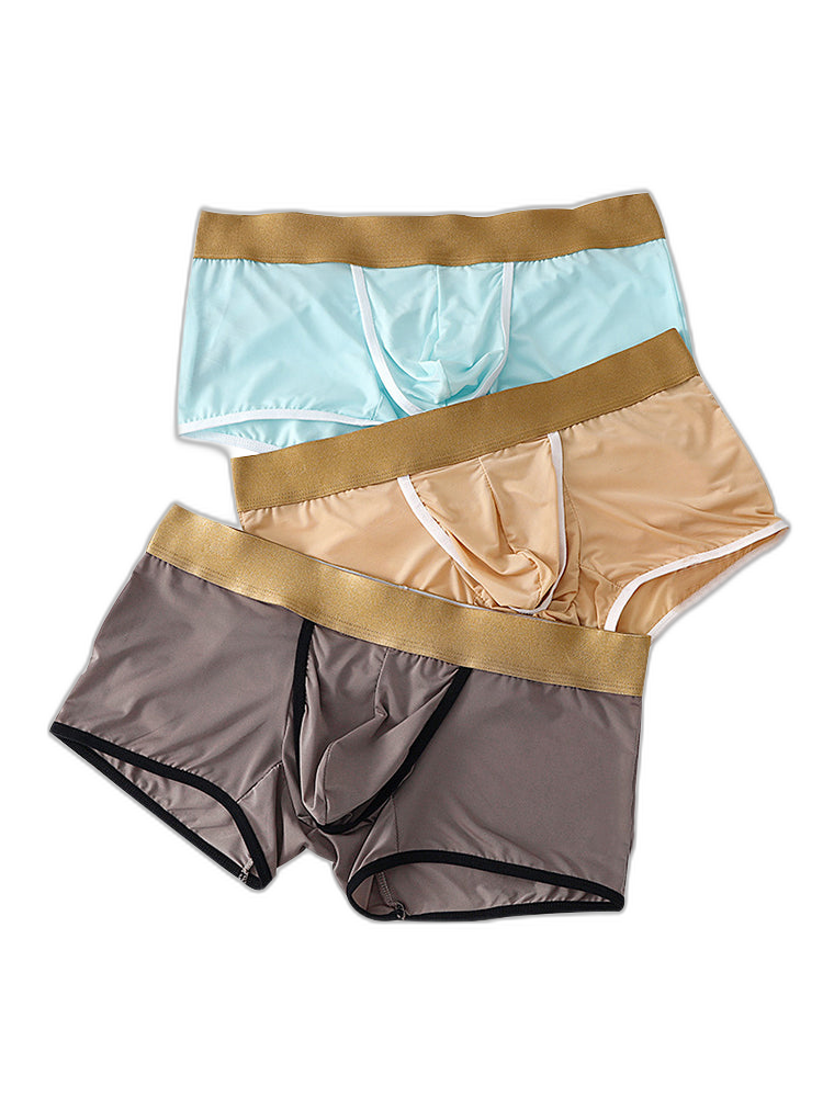 4 Pack Men's Ice Silk Breathable Separate Ultra-Thin Trunks