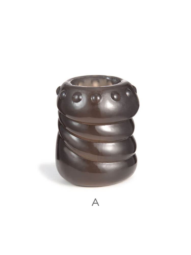 Men's TPE Textured Enhancing Penis Sleeve Ring