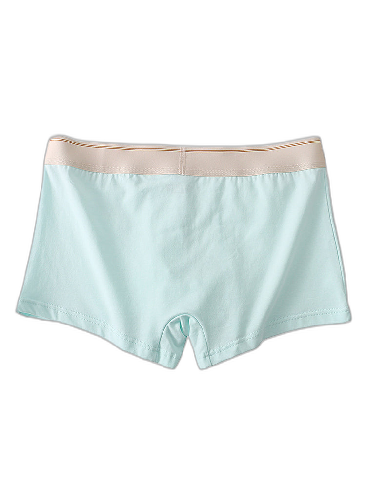 3 Pack Men's Elephant Trunk Separate Cotton Sexy Mid-Rise Solid Color Trunks