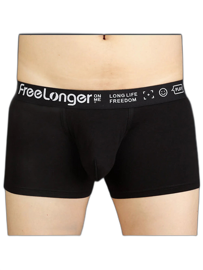 FreeLonger Men’s Soft Cotton Big Pouch Trunks