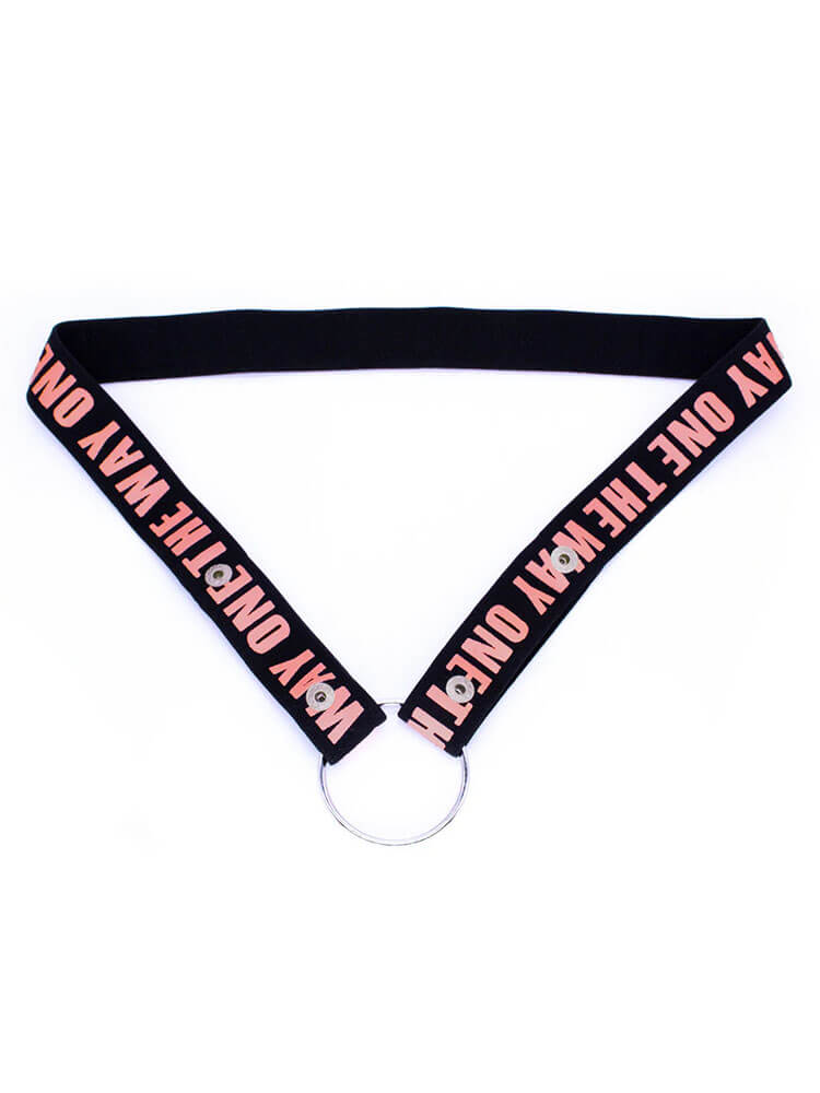 Men's Chastity Lock Elastic Auxiliary Belt