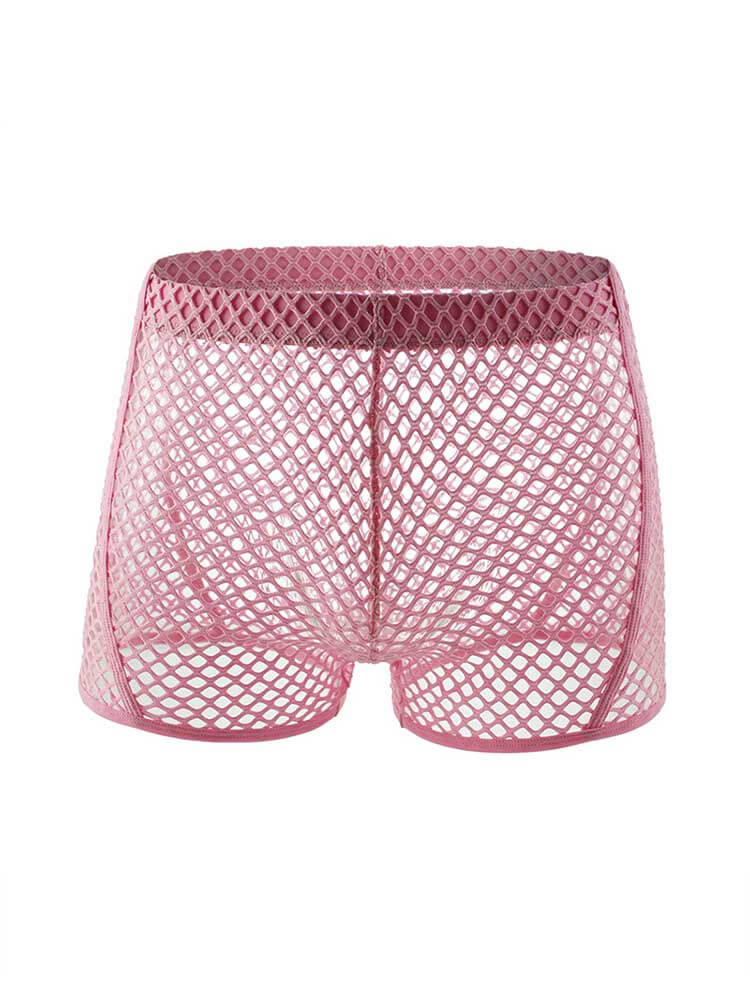 Men's Sexy Mesh See-Through Fishnet Trunk