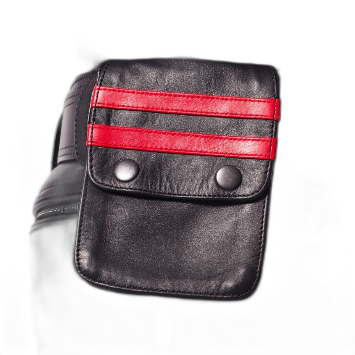 Prowler Red Leather Pouch Wallet Black Red