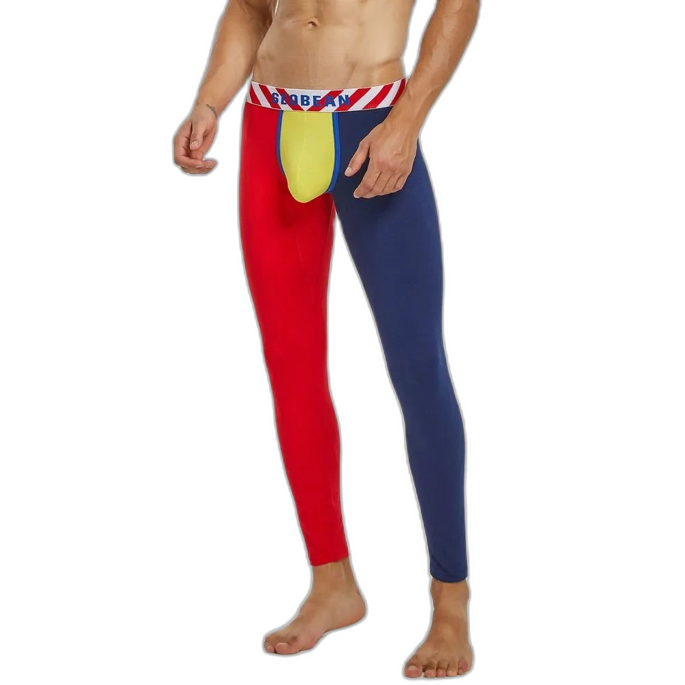 SEOBEAN Color Block Thermal Long Johns