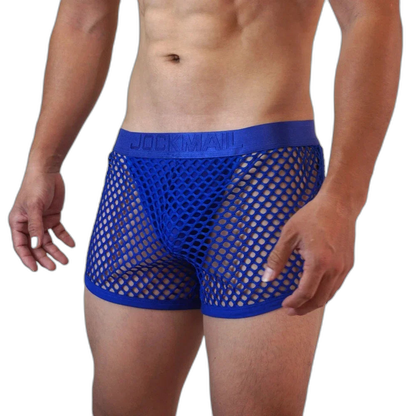 Jockmail 'Reveal All Fishnet' Underwear Shorts
