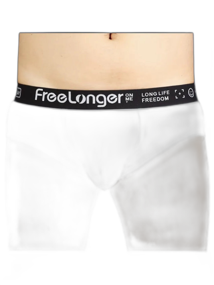 FreeLonger Men’s Soft Cotton Big Pouch Trunks
