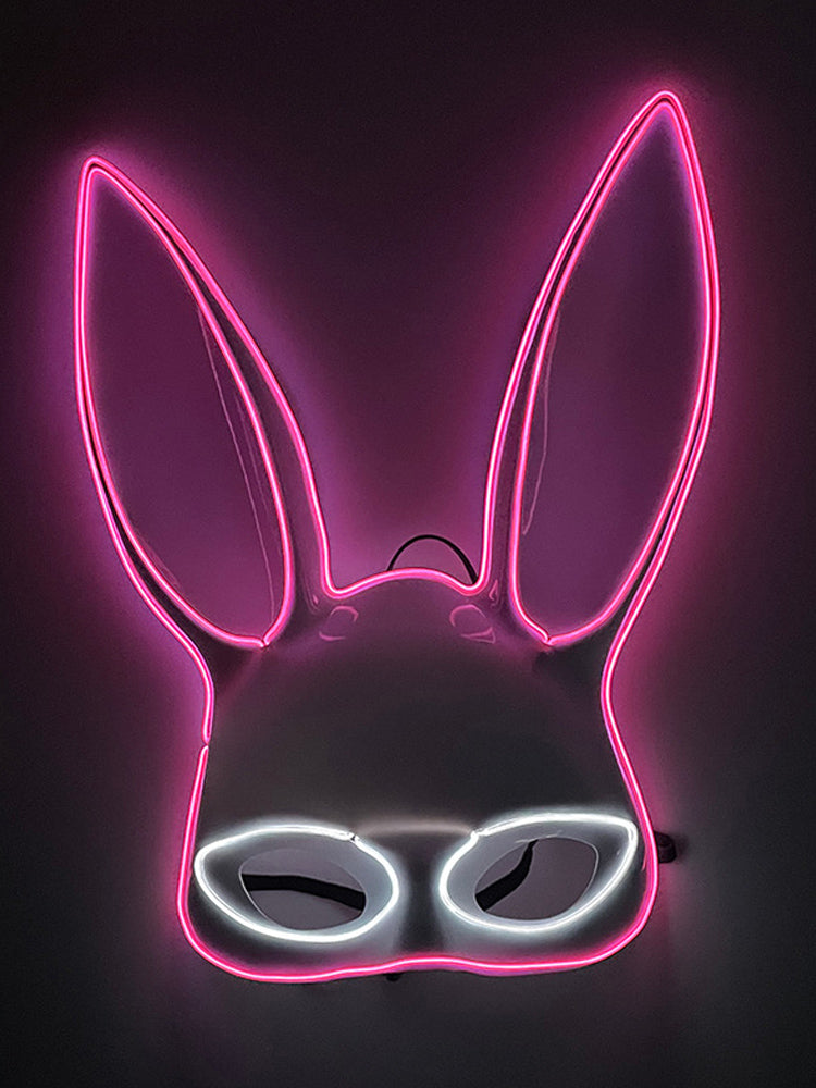 Led Half Face Bunny Mask