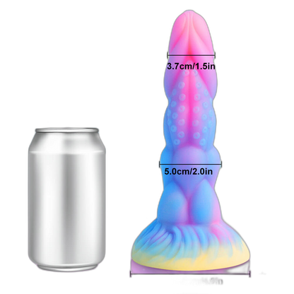 Nebulox - 8 Inch Glow In The Dark Dildo - Monster Dildo - Tentacle Dildo - Bug Dildo