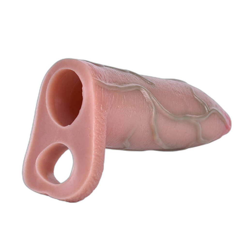 Colossus - 5.4 Inch Silicone Penis Sleeve with Ball Loop