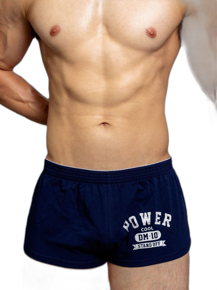 2-pack Men's DM Printed Lettering Low Waist Sexy Cotton Boxer Shorts