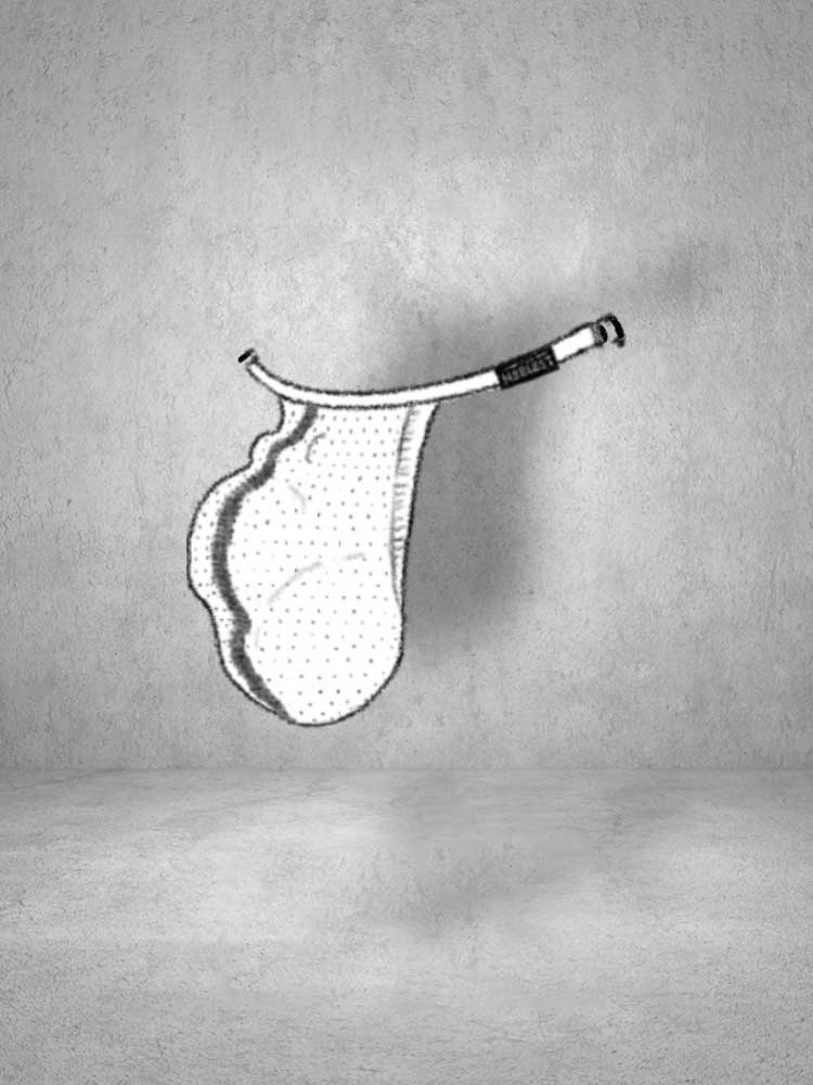 Men's Replaceable External Pouch Stretch Thong