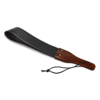 Prowler RED Leather & Wood Flapper Paddle