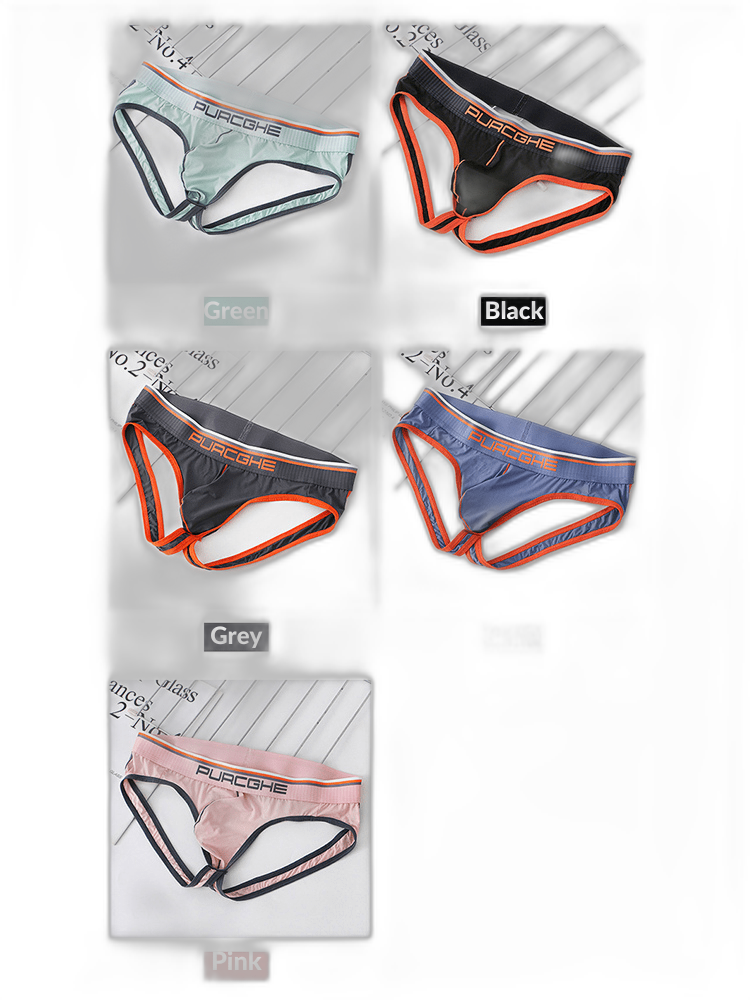 3 Pack Men's Low-Rise Ice Silk Jockstrap