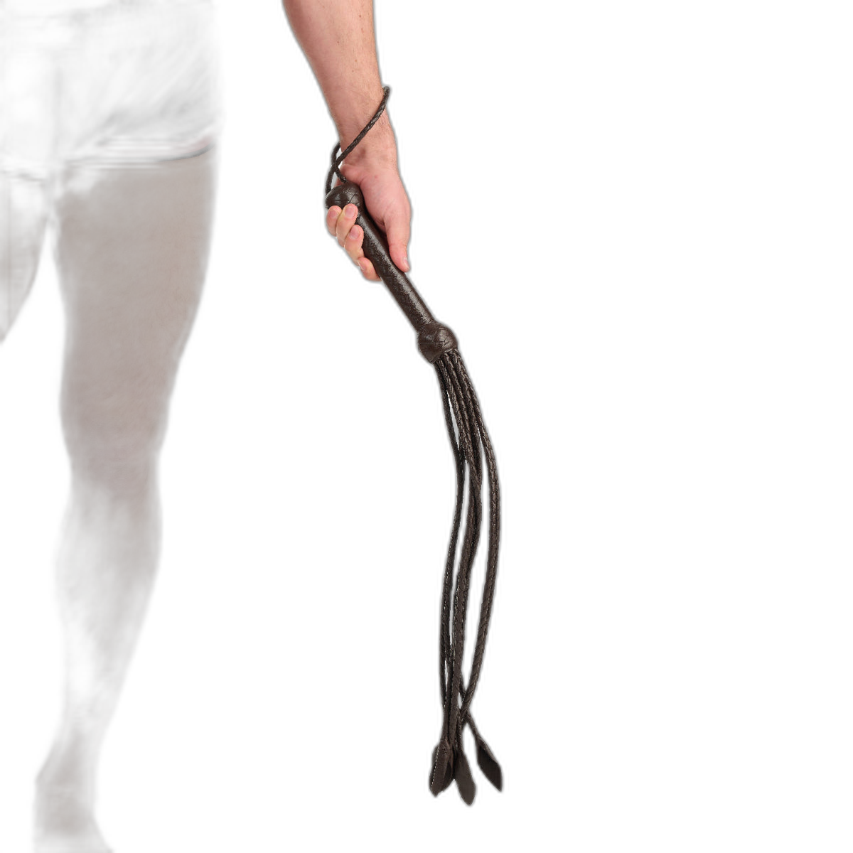 Prowler RED Brown Leather Flogger
