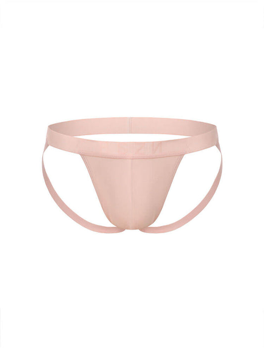 Men's Sexy Solid-Color Sports Double Nylon Thong