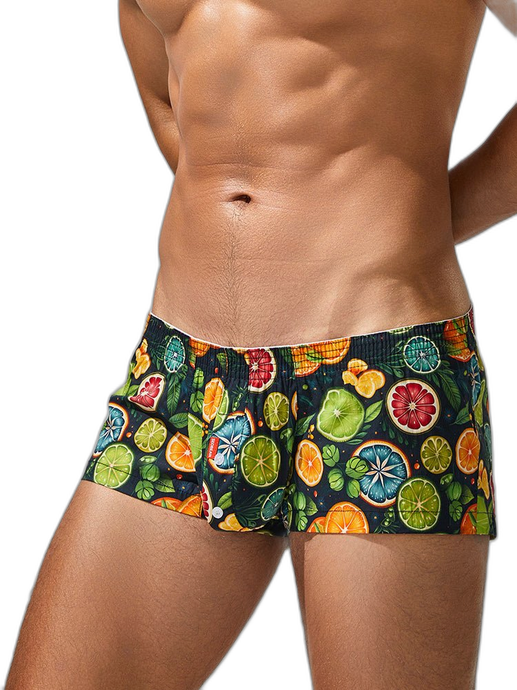 2 Pack Men's Printed Pure Cotton Trunks
