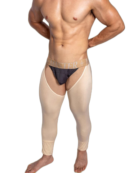 Men's Low-Waist Sexy Hollow Silk-Smooth Semi-Transparent Thermal Pants