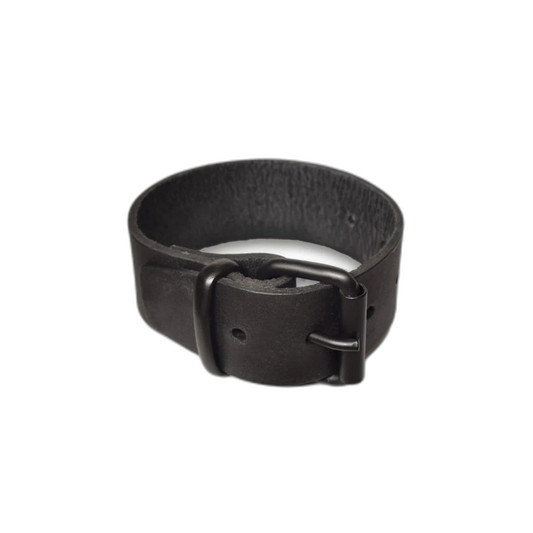 Prowler RED Leather Buckle Bicep Band Black XL