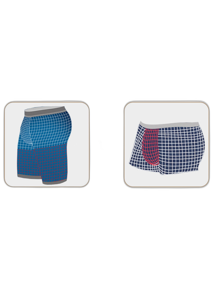 2 Pack Mesh Ice Silk Moisture Wicking Sport Boxer Underwear