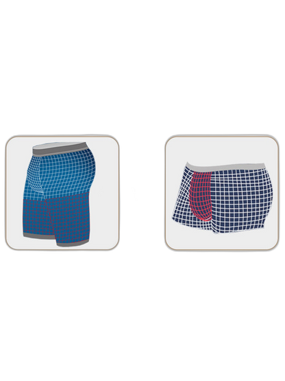 2 Pack Mesh Ice Silk Moisture Wicking Sport Boxer Underwear