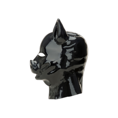 Prowler RED Latex Pig Hood Black