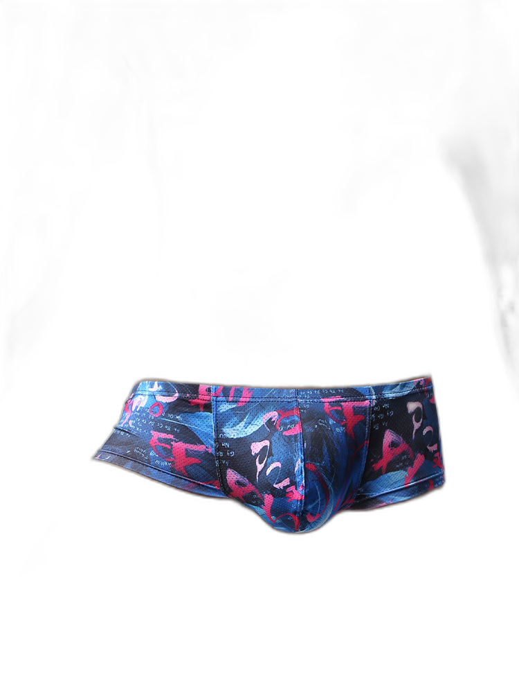 4 Pack Men's U-Pouch Low-Rise Moisture-Wicking Trunks