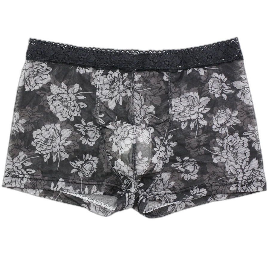 Tight Floral Print Boxer Briefs