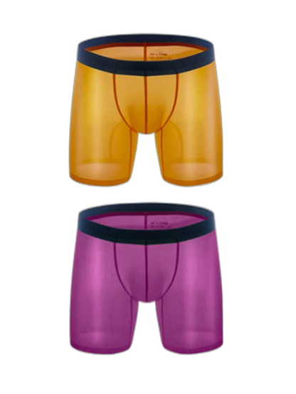 2 Pack Men’s Breathable Athletic Mesh Boxer Briefs