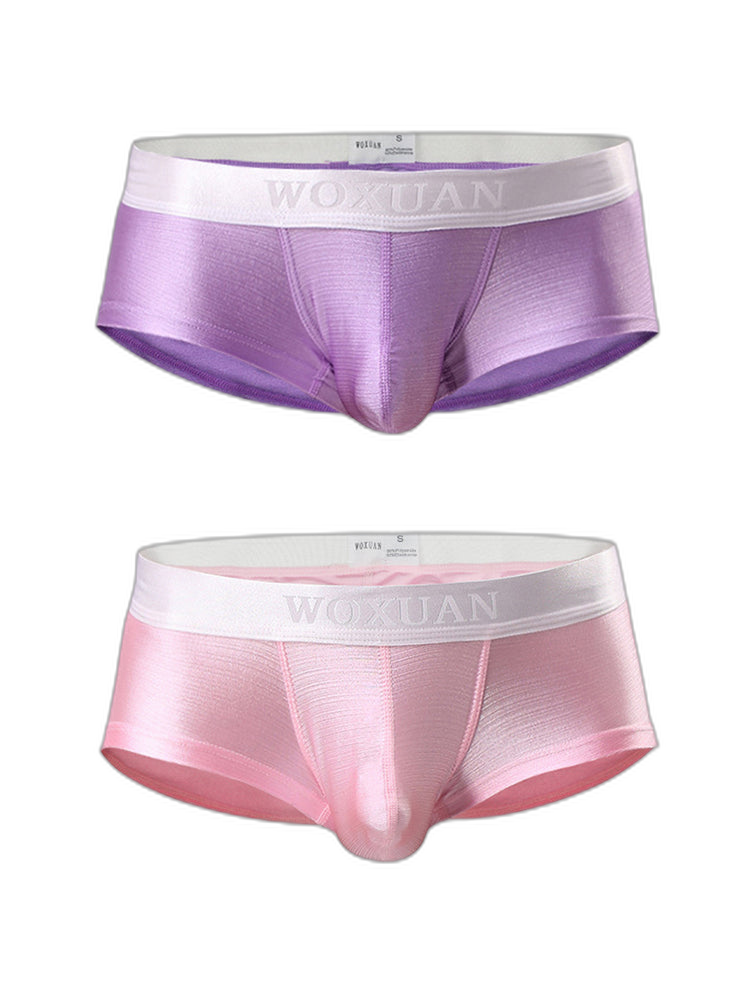 2 Pack Men's Contoured Pouch Sexy Trunks