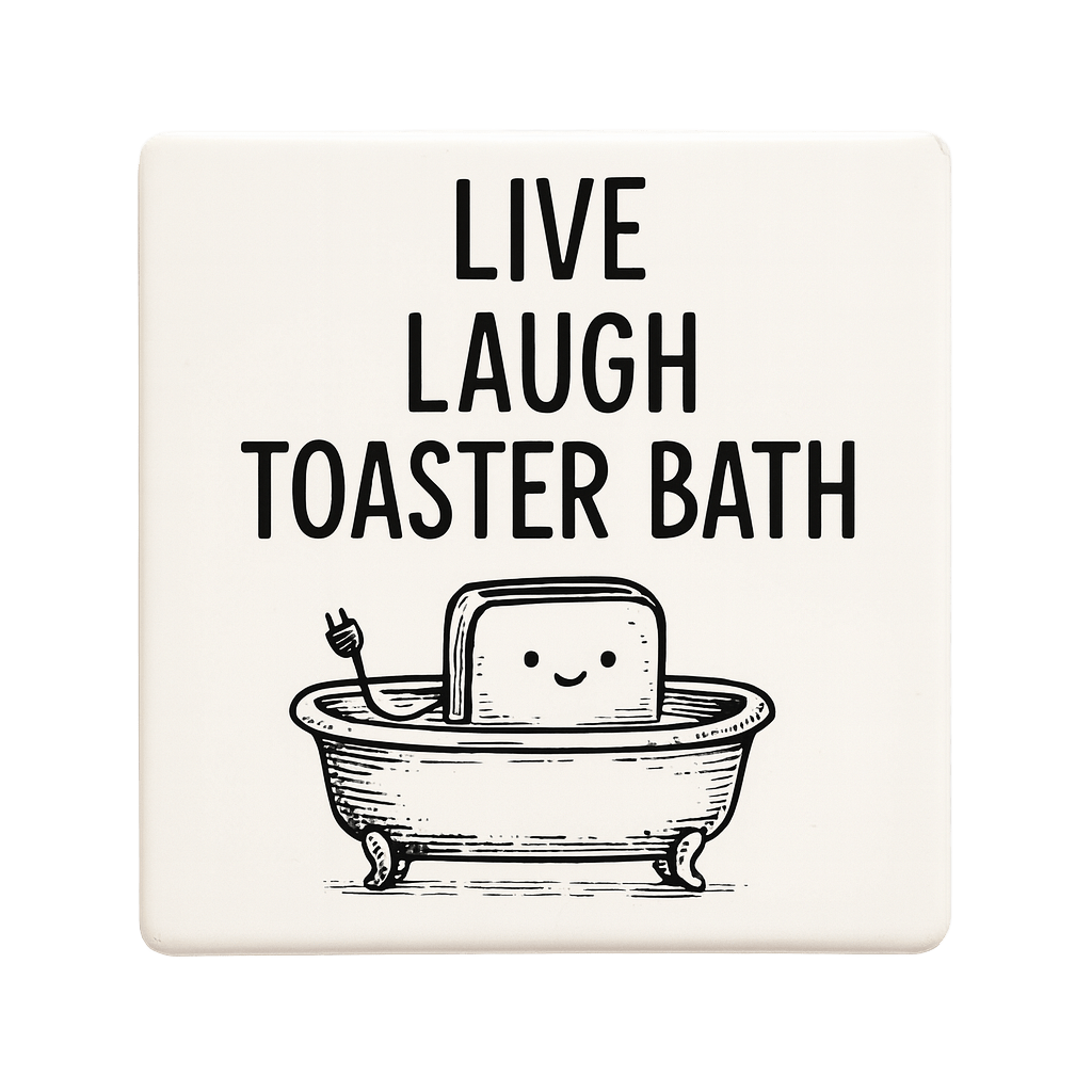 Live Laugh Toaster Bath Mischievous Magnet