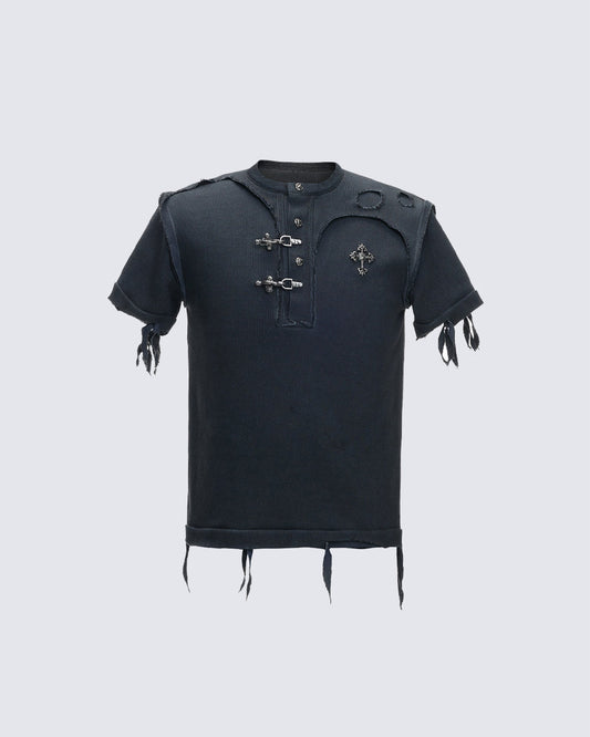 KIIKIO Gothic Distressed Tee