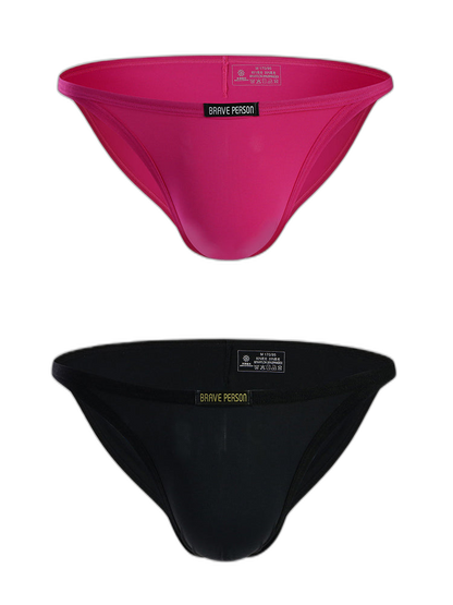 2 Pack U Convex Soft Low Waist Bikini Underwear