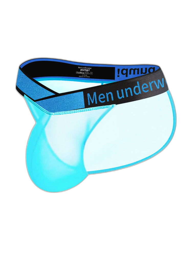 2 Pack Men's Ultra-Thin Semi-Transparent Sexy Sports Bikini