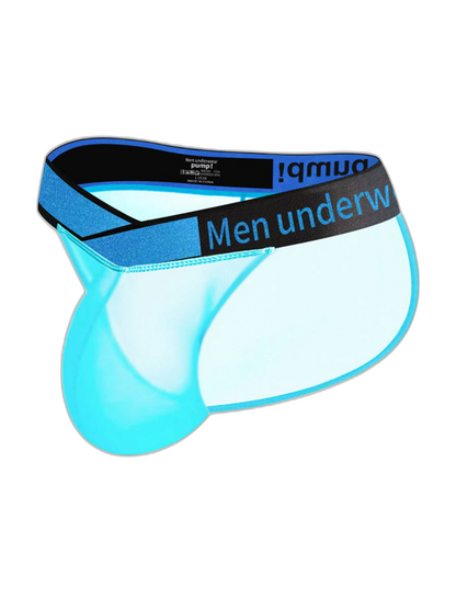 2 Pack Men's Ultra-Thin Semi-Transparent Sexy Sports Bikini